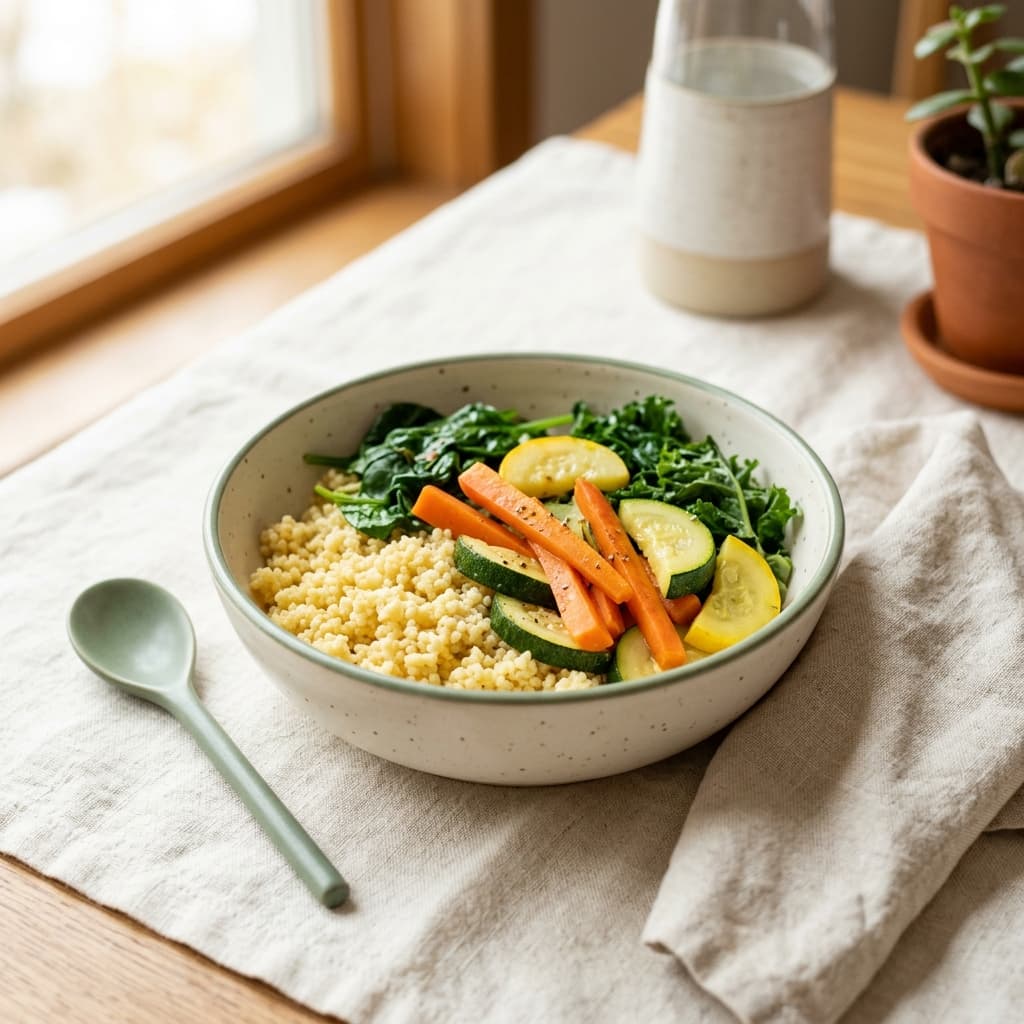 Millet Steamed Vegetable Bowl