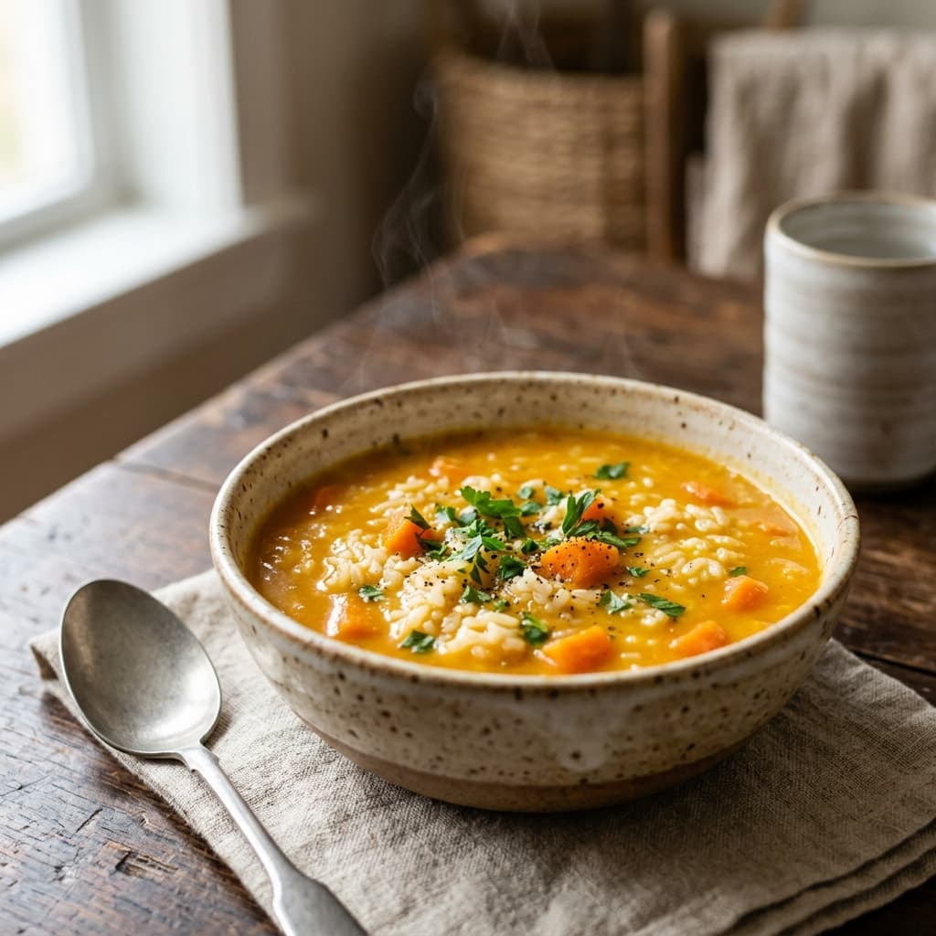 Pumpkin Rice Soup