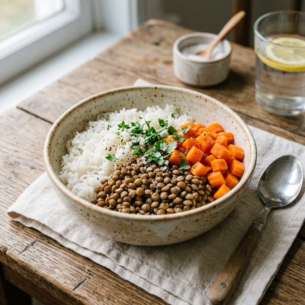 Rice Lentil Soft Bowl