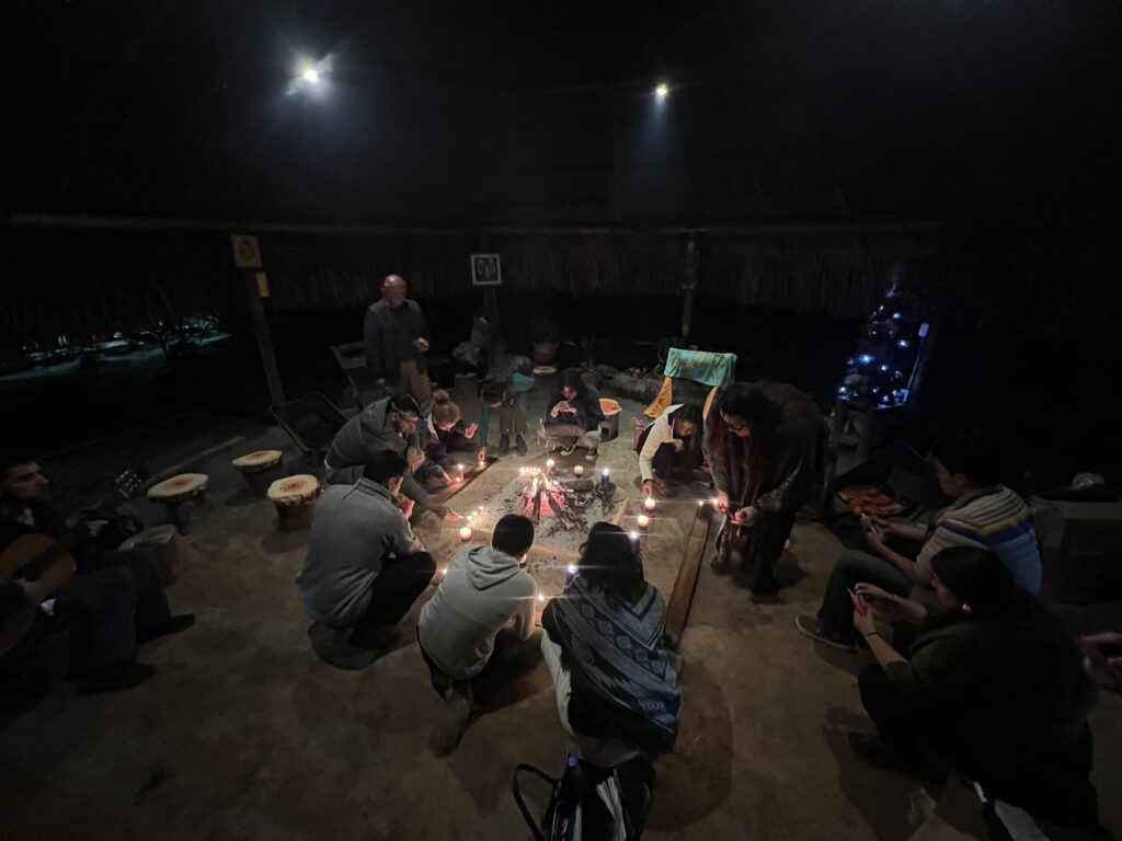 symbolic ceremony in yaogara with camino al sol